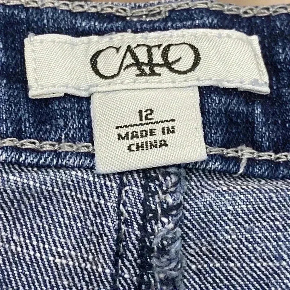 Cato denim jean silver stitching pants - Picture 9 of 11